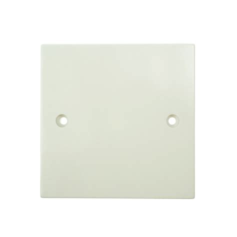 blank cover for electrical box|electric blanking plate single white.